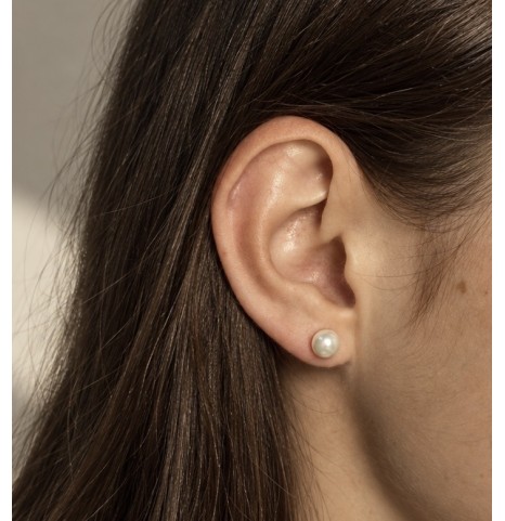 Aros de perla cultivada 8mm...