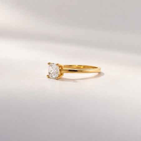 Anillo Compromiso solitario IV Oro 18k