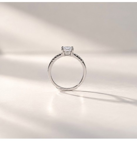 Anillo compromiso Cintillo...