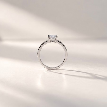 Anillo compromiso Cintillo II Oro 18k