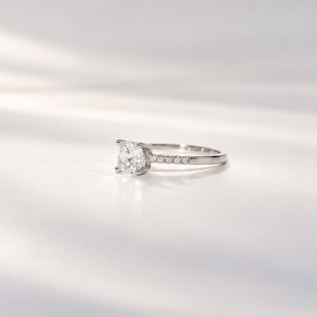 Anillo compromiso Cintillo II Oro 18k