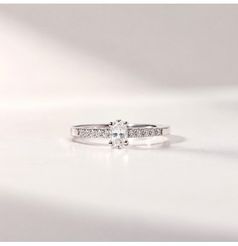 Anillo compromiso Cintillo...
