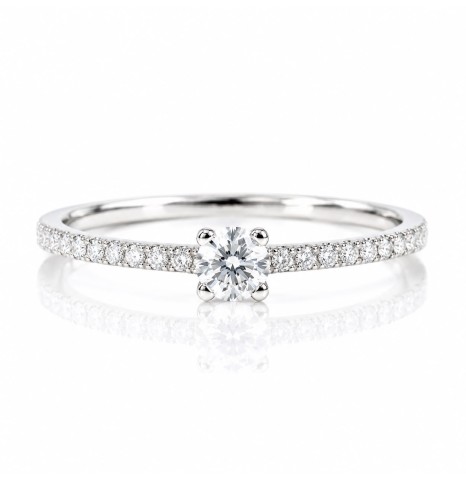 Anillo compromiso Cintillo...