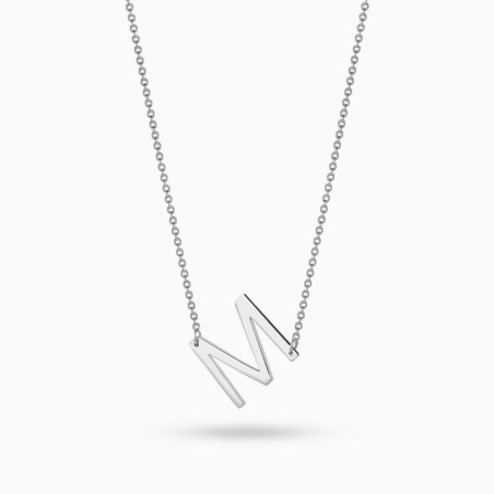 Collar Inicial Mediana Plata de ley