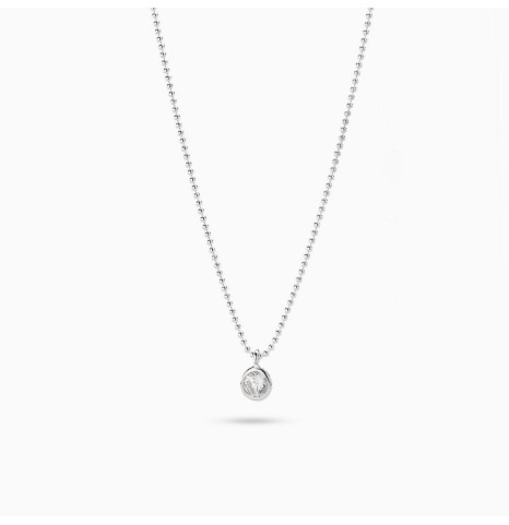 Collar con circonita Plata...