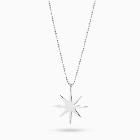 Collar Sunstar grande Plata de ley