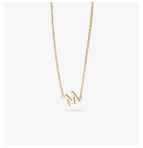 Collar inicial oro 18k