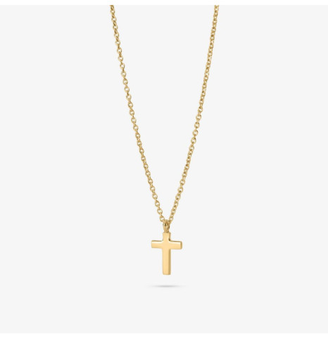 Collar cruz oro 18k