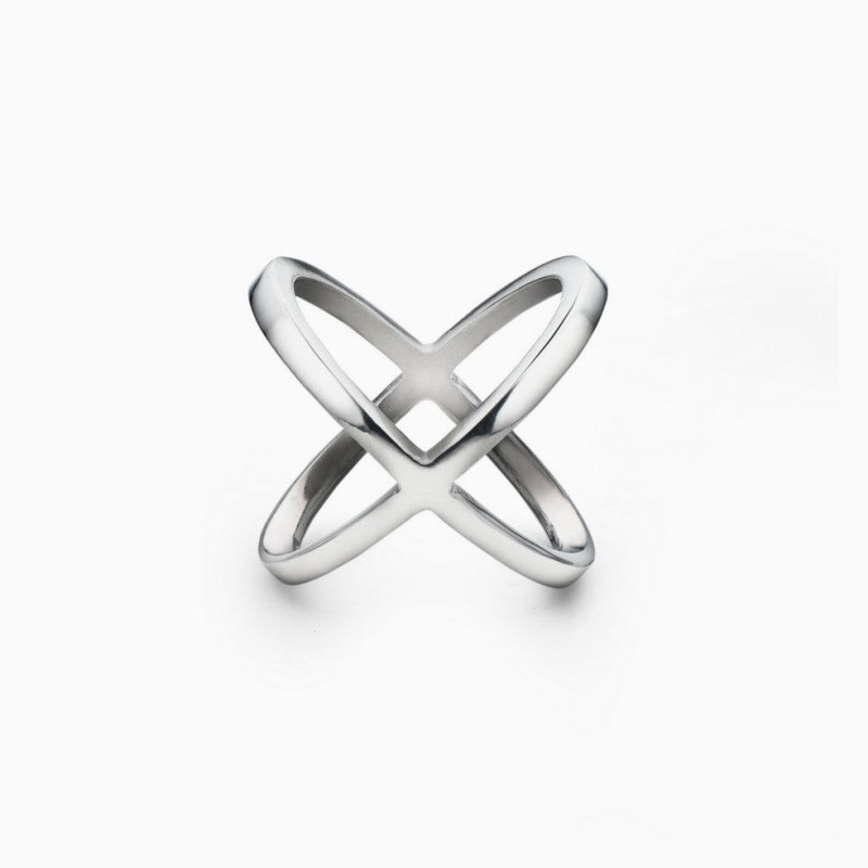 Anillo Cruzado Plata de ley