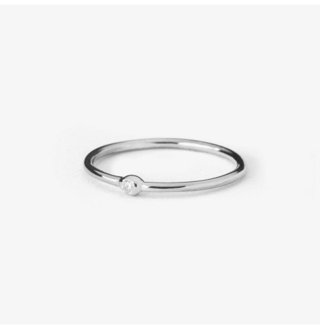 Anillo oro 18k solitario...