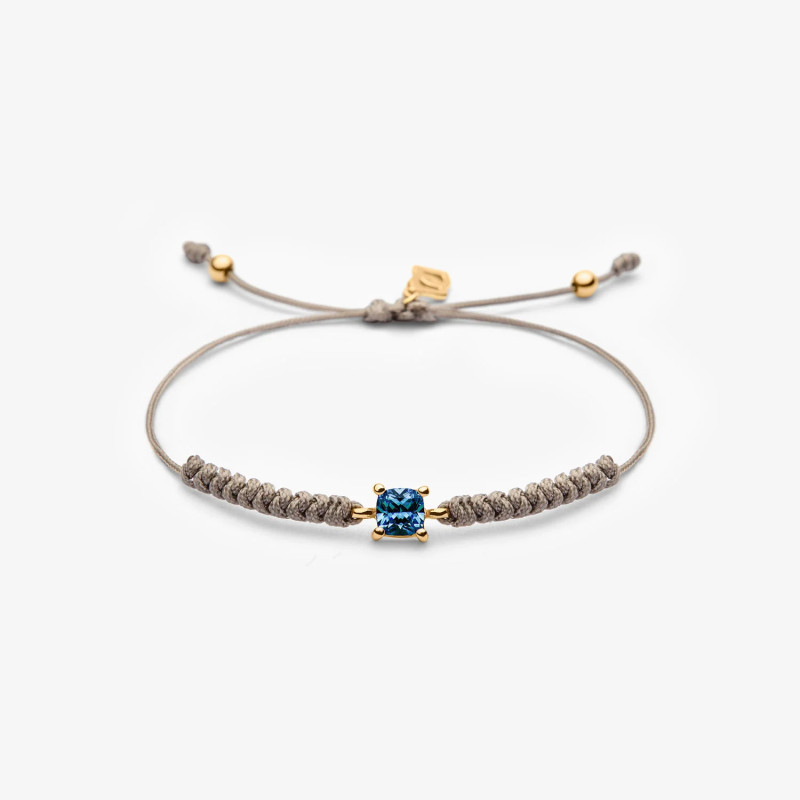 Pulsera macramé circonita