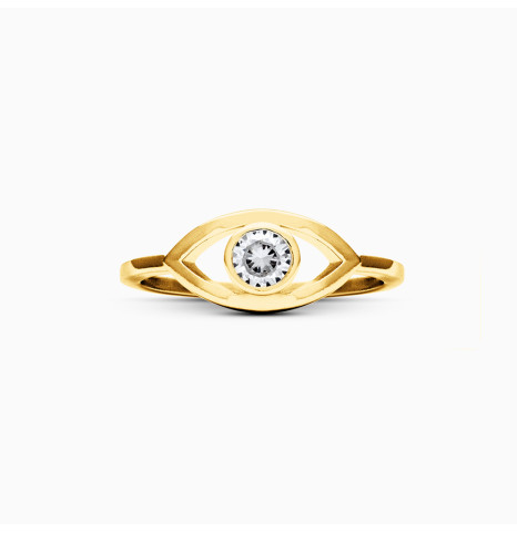 Anillo Ojo Turco Plata de ley