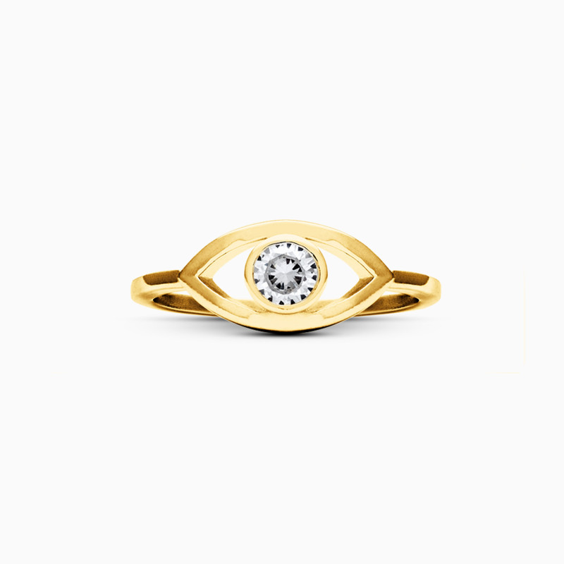 Anillo Ojo Turco Plata de ley