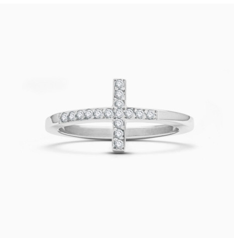 Anillo Cruz Circonitas...