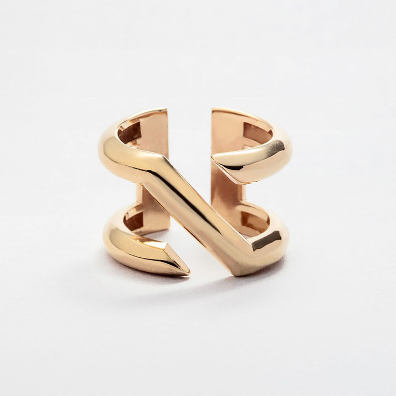 Anillo Corte Transversal Plata de ley