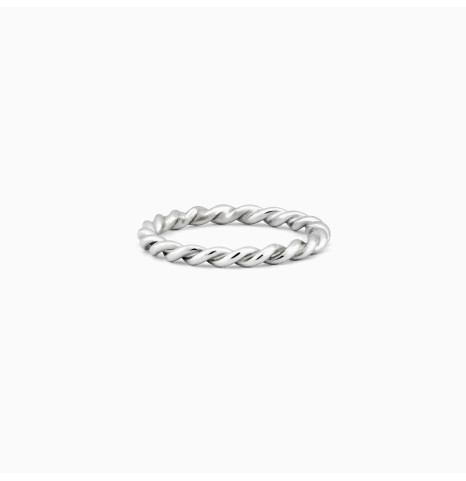 Anillo Trenzado Plata de ley