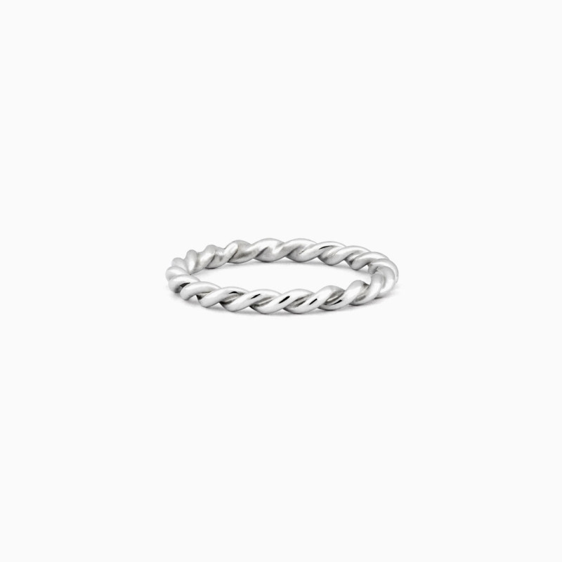 Anillo Trenzado Plata de ley