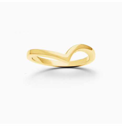 Anillo Ola Plata de ley