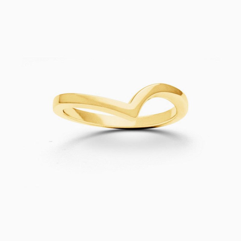 Anillo Ola Plata de ley