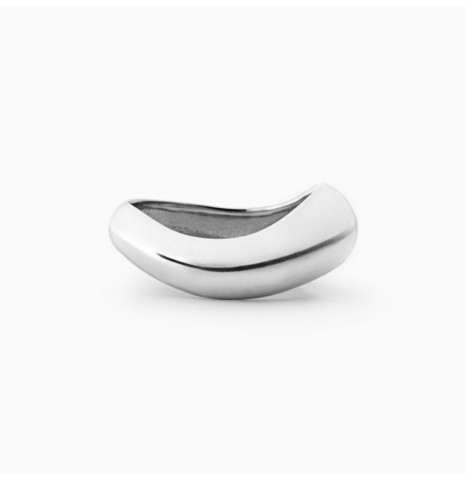 Anillo Bold Curvo Plata de ley