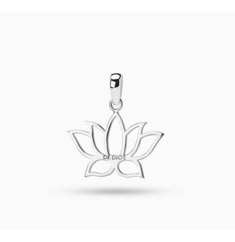 Colgante Flor de Loto Plata...