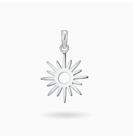 Colgante Sol Mediano Plata...
