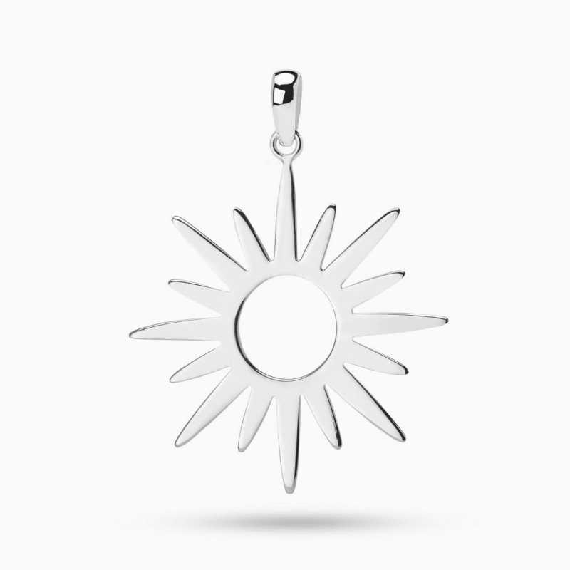 Colgante Sol grande Plata de ley
