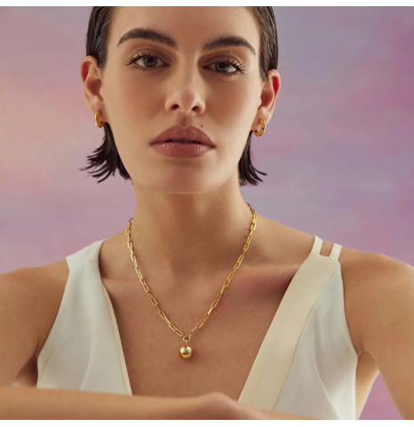 Collar con Bola Plata de ley