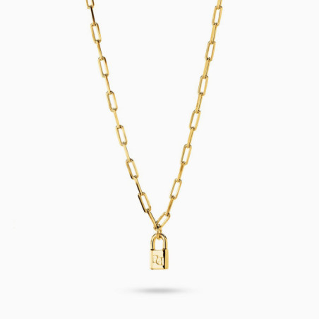 Cadena con Candado Plata de ley