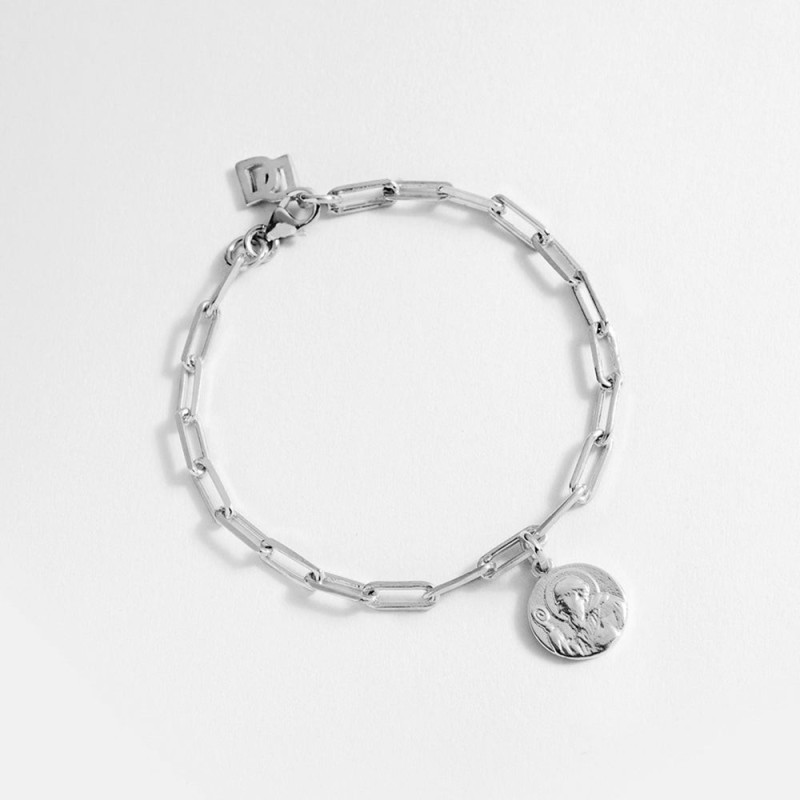 Pulsera San Benito Plata de ley