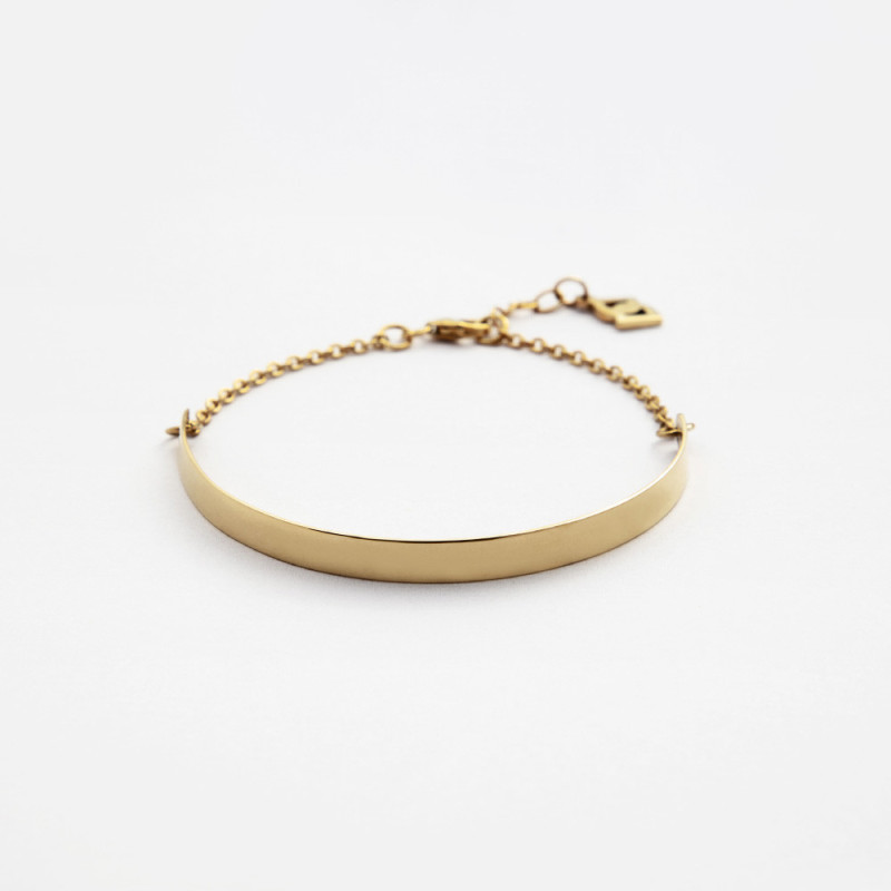 Pulsera de Plata Media Esclava Plata de ley