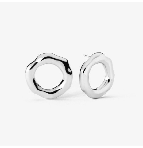 Pendientes circulares Plata...