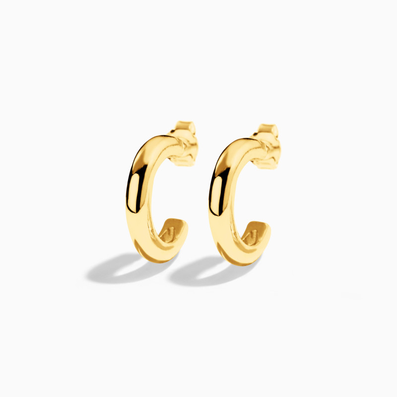 Pendientes de Aro Bold plata de ley