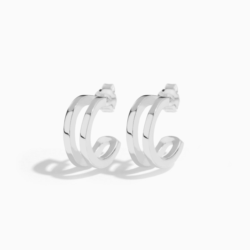 Pendientes de aro Bradley Plata de ley