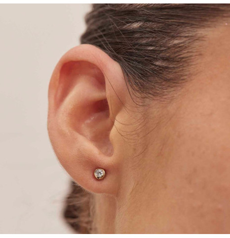 Pendiente de oro 18k con...