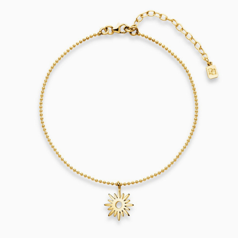 Tobillera Sunstar de Plata de Ley
