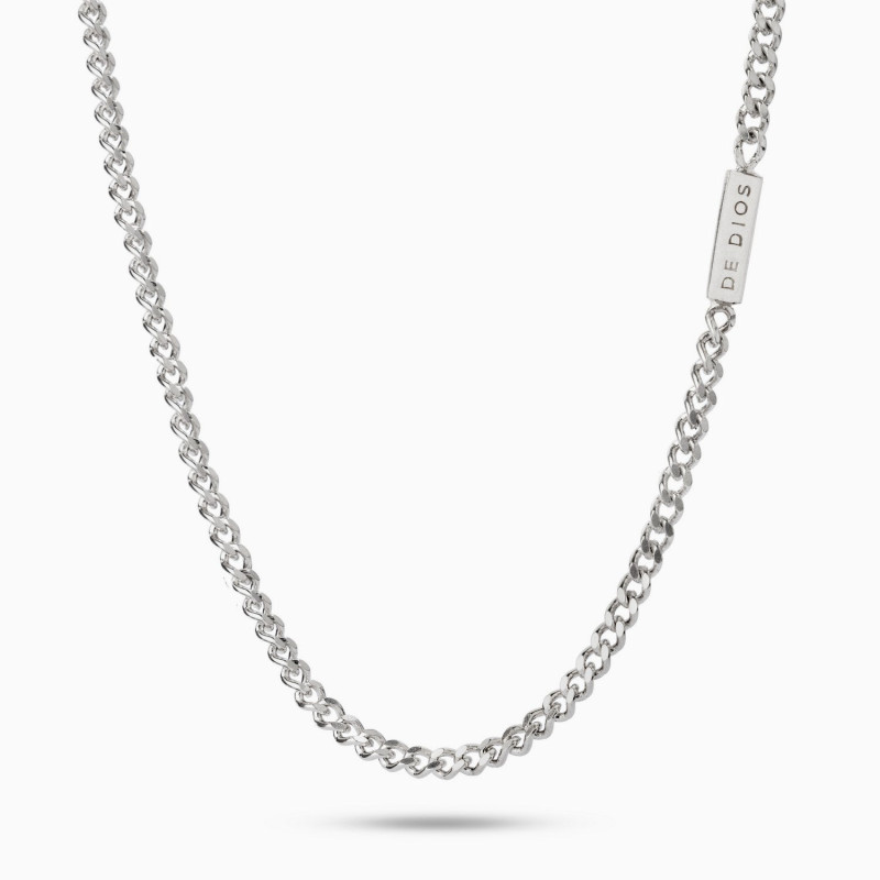 Cadena Grumet 120 Plata de leyHombre