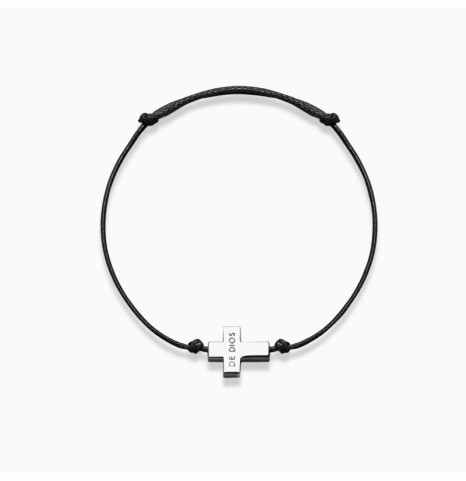 Pulsera Hilo con Cruz Plata...