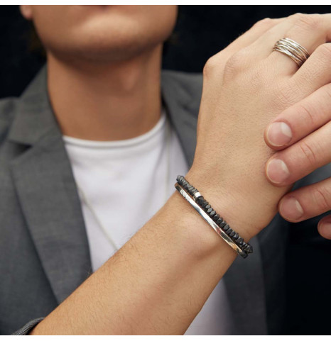 Pulsera Hematite DD Plata...