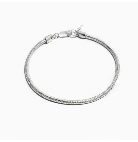 Pulsera Tubular Plata de...