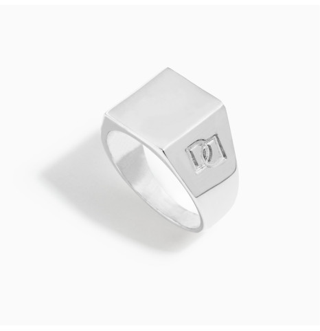 Anillo Sello Cuadrado DD...