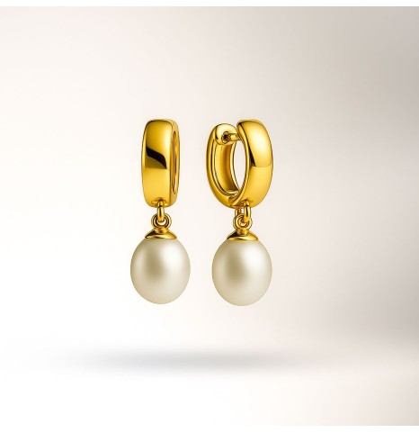 Pendientes de aros Huggie...