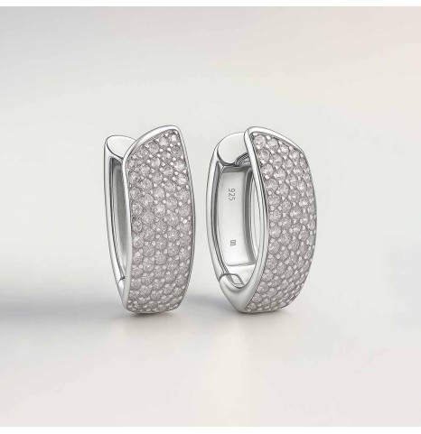 Pendientes de aros Oval con...