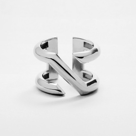 Anillo Corte Transversal Plata de ley