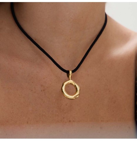 Collar Lazo Cordón con Dona...