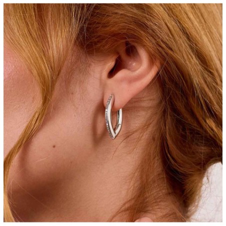 Pendientes Triangulares finas con circonitas