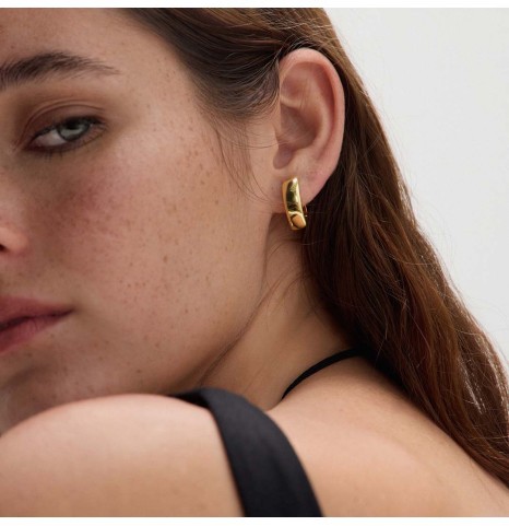 Pendientes de aros Oval...