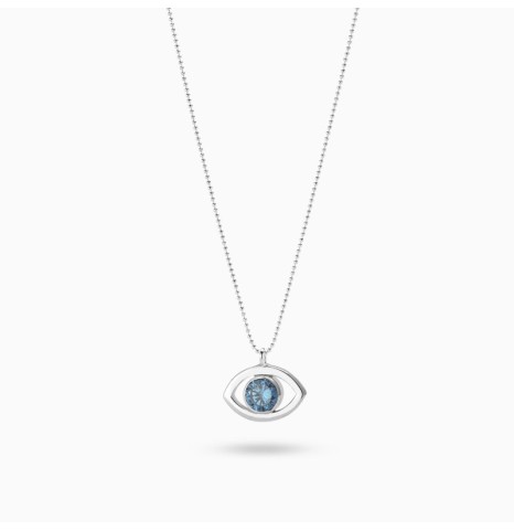Collar Evil Eye III Plata...