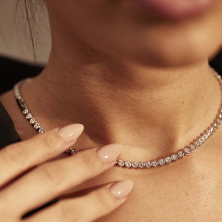 Collar Tennis Plata de ley