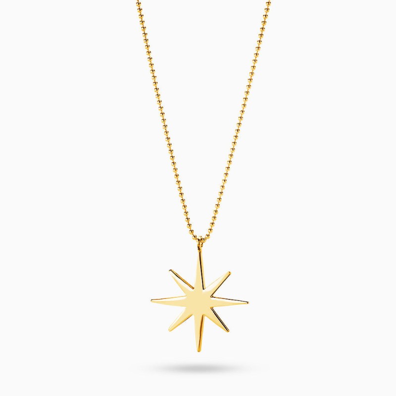 Collar Sunstar grande Plata de ley